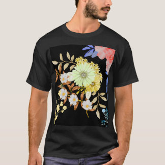 Coloring Flowers Art Design | Floral Coloring Tシャツ