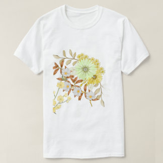 Coloring Flowers Art Design | Floral Coloring Tシャツ