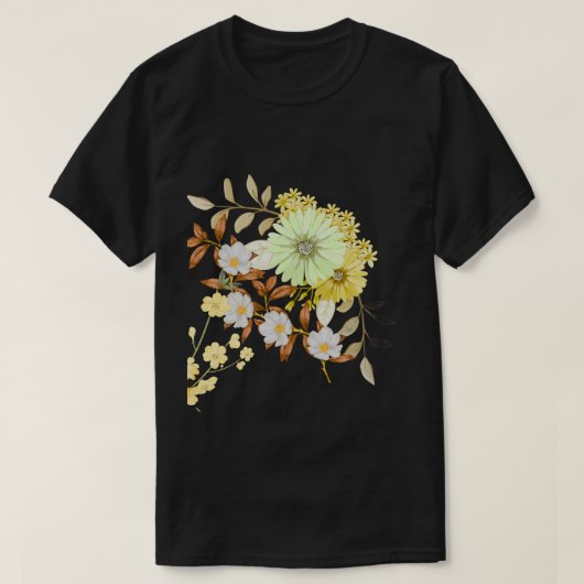 Coloring Flowers Art Design | Floral Coloring Tシャツ (デザイン正面)