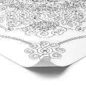 Coloring Poster – Spirals ポスター (角)