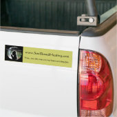 colorlogo、www.SoulBasedHealing.comの……あります バンパーステッカー (トラック上)