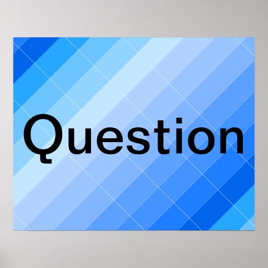 Colorplayアーティスト作成宇宙ポスター – 質問 ポスター (正面)