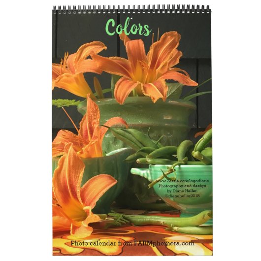 "Colors"フローラフォトカレンダー: FARMphemera.com カレンダー (カバー)