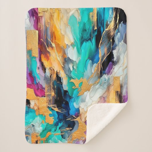 Colors and Gold シェルパブランケット (正面)