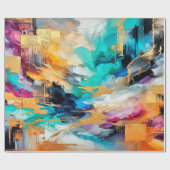 Colors and Gold ラッピングペーパー (フラット)