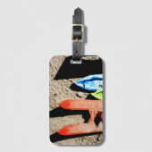 colors and shadows on the beach ラゲッジタグ (正面縦)