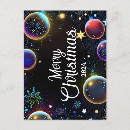 Colors Christmas - Cartes Pour Fêtes Annuelles シーズンポストカード (正面)