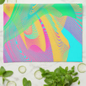 COLORS FLUO – フラクタルアート – キッチンタオル (折り畳み)