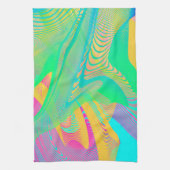 COLORS FLUO – フラクタルアート – キッチンタオル (縦)