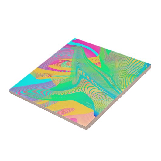 COLORS FLUO – フラクタルアート –  タイル (側面)