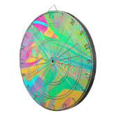COLORS FLUO – フラクタルアート –  ダーツボード (正面右)