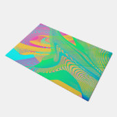 COLORS FLUO – フラクタルアート –  ドアマット (アングル)