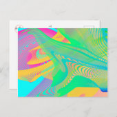 COLORS FLUO – フラクタルアート –  ポストカード (正面/裏面)