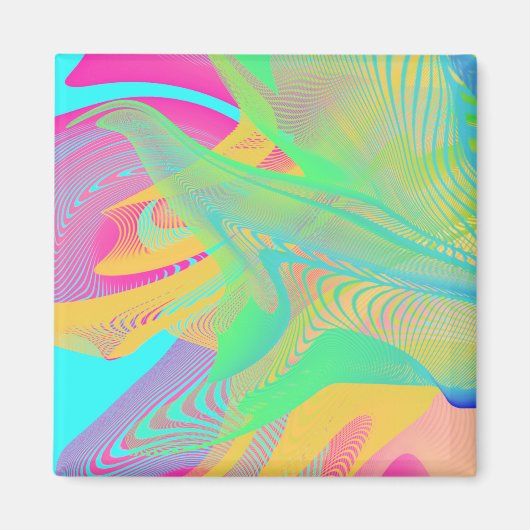 COLORS FLUO – フラクタルアート – マグネット (正面)