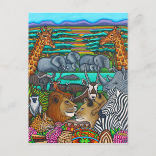 Colors of Africa Post Card by Lisa Lorenz ポストカード