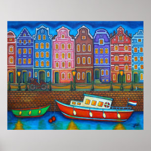 Colors of Amsterdamポスタープリントby Lisa Lorenz ポスター