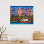 Colors of Amsterdamポスタープリントby Lisa Lorenz ポスター (キッチン)
