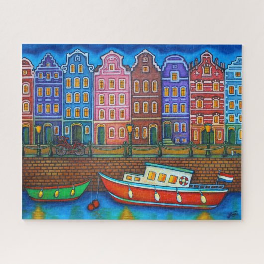 Colors of Amsterdam by Lisa Lorenz Jigsawパズル ジグソーパズル (横)