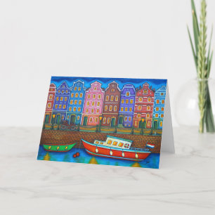 Colors of Amsterdam Greeting Cardy by Lisa Lorenz サンキューカード