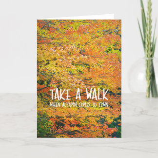 COLORS OF FALL Greeting Card サンキューカード