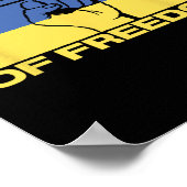 Colors Of Freedom Ukraine Flag  ポスター (角)