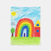 Colors of Joy フリースブランケット (正面)