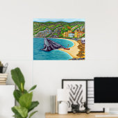 Colors of Monterossoプリント ポスター (ホームオフィス)