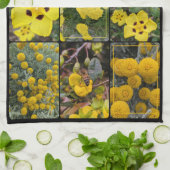 Colors of Nature - Yellow Flowers キッチンタオル (折り畳み)