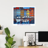 Colors of Nyhavn Posterプリント ポスター (ホームオフィス)