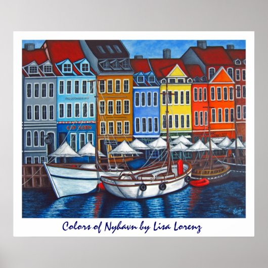 Colors of Nyhavn Posterプリント ポスター (正面)