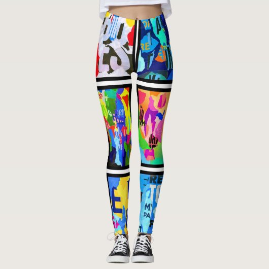 colors of poetry leggings レギンス (正面)