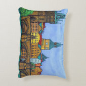 Colors of Prague Pillow by Lisa Lorenz アクセントクッション (裏面(縦))
