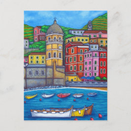 Colors of Vernazza, Cinque Terre Post Card ポストカード