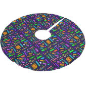 Colors & shapes pattern ブラッシュドポリエステルツリースカート (アングル)