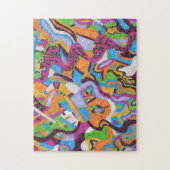 「Colorscape」抽象芸術・アート ジグソーパズル (縦)