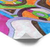 「Colorscape」抽象芸術・アート ポスター (角)