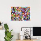 "Colorscape" 28x20 ポスター (ホームオフィス)