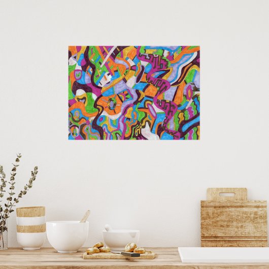 "Colorscape" 28x20 ポスター (キッチン)