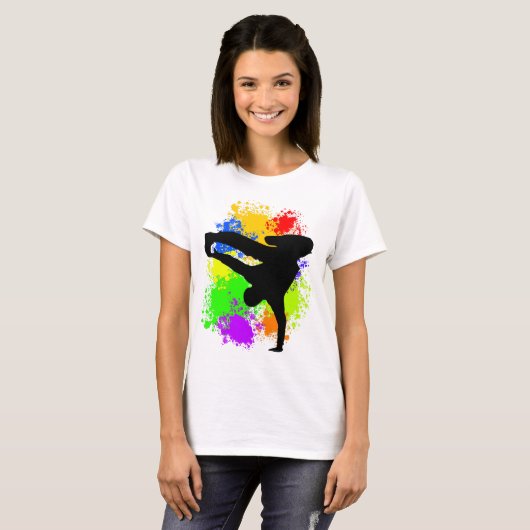 Colorsplash breakdancer Tシャツ (正面フル)