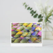 ColorSpun:天然の手染め糸 ポストカード (スタンド正面)