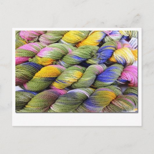 ColorSpun:天然の手染め糸 ポストカード (正面)