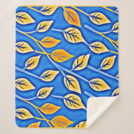 ColorVista鮮やかの葉パターン シェルパブランケット