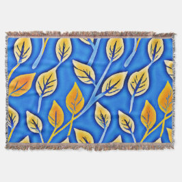 ColorVista鮮やかの葉パターン スローブランケット