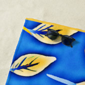 ColorVista鮮やかの葉パターン ビーチタオル (インサイチュ)