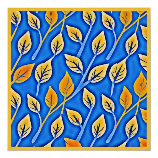 ColorVista鮮やかの葉パターン ポスター (正面)