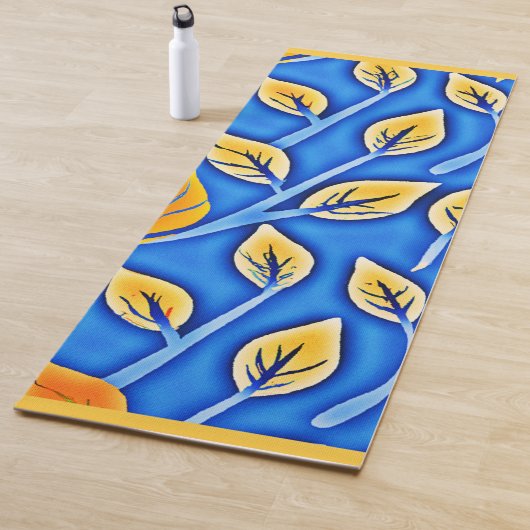 ColorVista鮮やかの葉パターン ヨガマット (インサイチュ)
