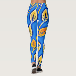 ColorVista鮮やかの葉パターン レギンス