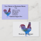 Colorwashedのオンドリ 名刺 (正面/裏面)