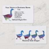 Colorwashedのガチョウ 名刺 (正面/裏面)