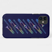 Colorwashedのトロンボーン Case-Mate iPhoneケース (裏面(横))